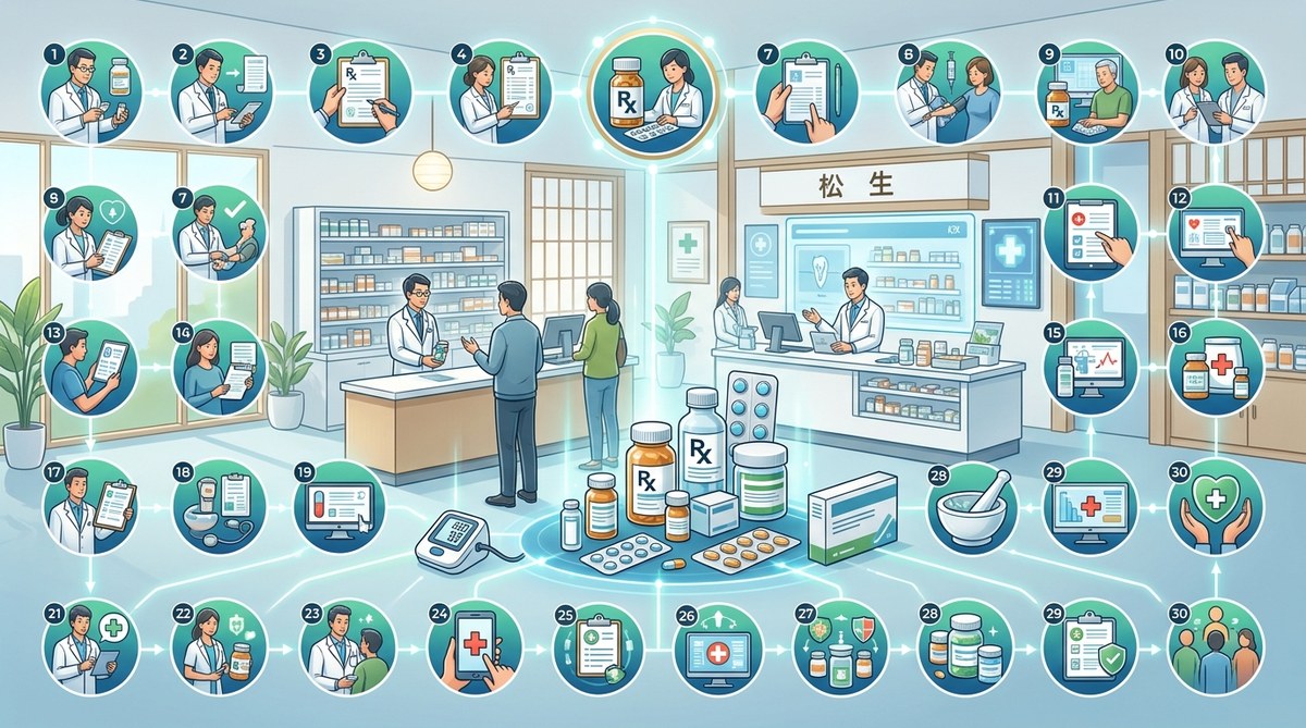 30個の薬局の事実